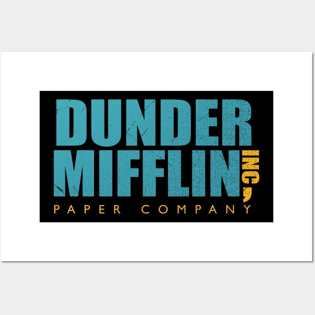 The Office Dunder Mifflin Inc, Paper Company Grunge Wall Art by Hataka